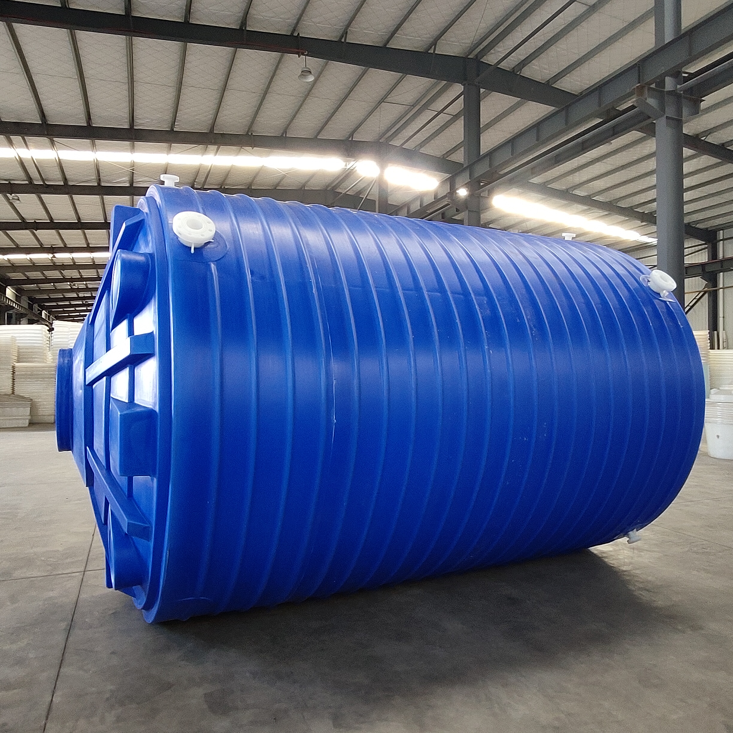 40吨液碱储罐可采用PE聚乙烯材质 湖北塑料贮罐厂家定制40立方氢氧化钠储罐
