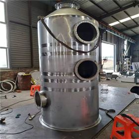 JC-PLT不銹鋼304噴淋塔耐酸堿洗滌塔除臭旋流塔