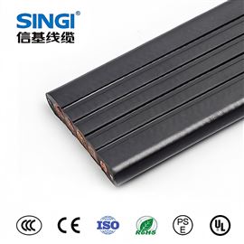 TVVB国标 耐寒PVC门机扁电缆