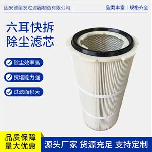 3566卡盘式粉尘过滤芯 防静电阻燃滤筒
