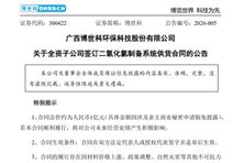 博世科：全資子公司簽訂二氧化氯制備系統(tǒng)供貨合同，總價約1億元