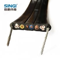 CE認(rèn)證 帶鋼絲支撐PUR護(hù)套扁平電纜