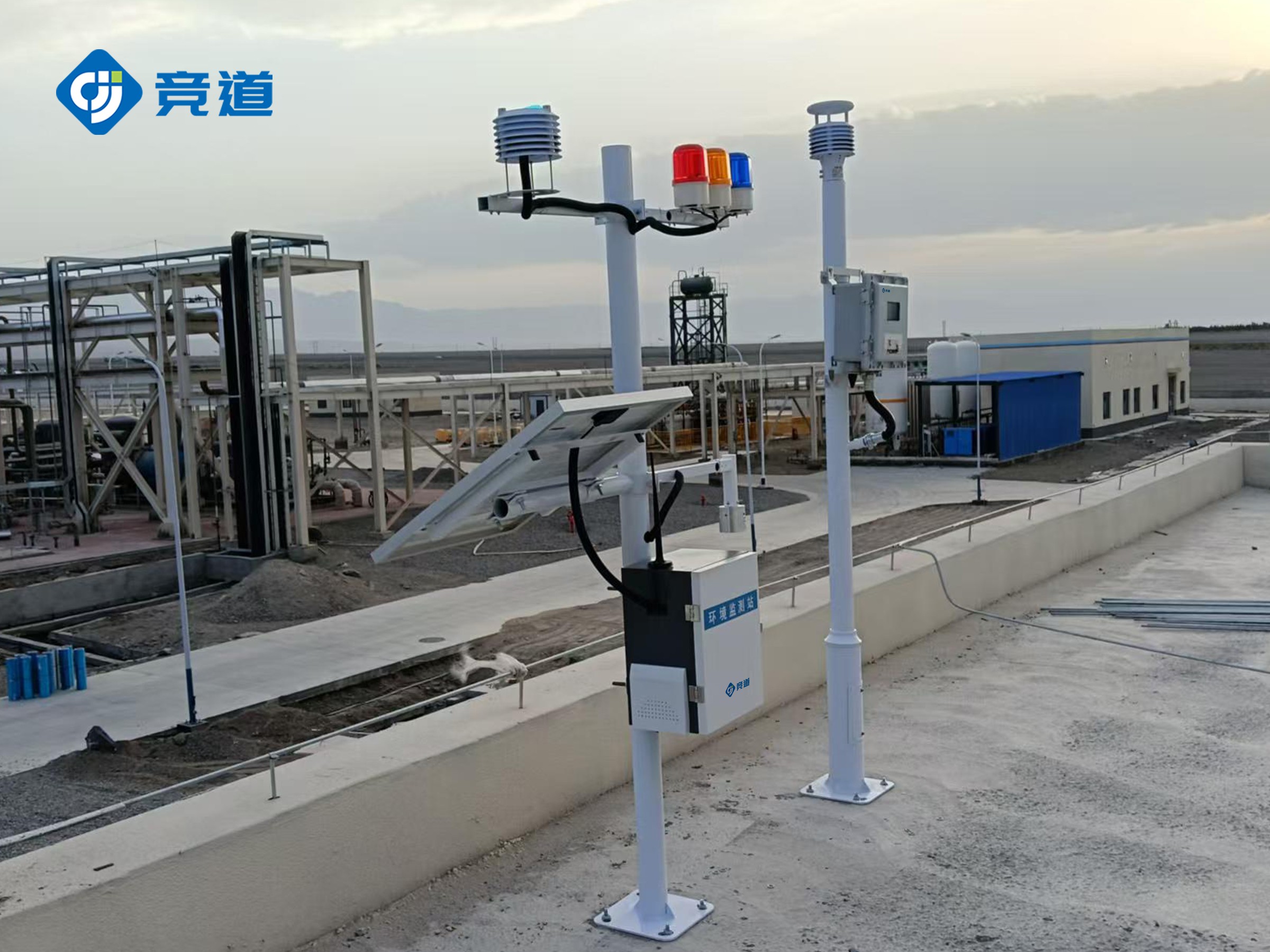 競道光電防爆氣象站與雷電預警:為化工廠撐起安全“保護傘