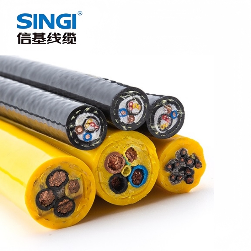 履带式起重专用耐磨耐拖拽卷筒电缆
